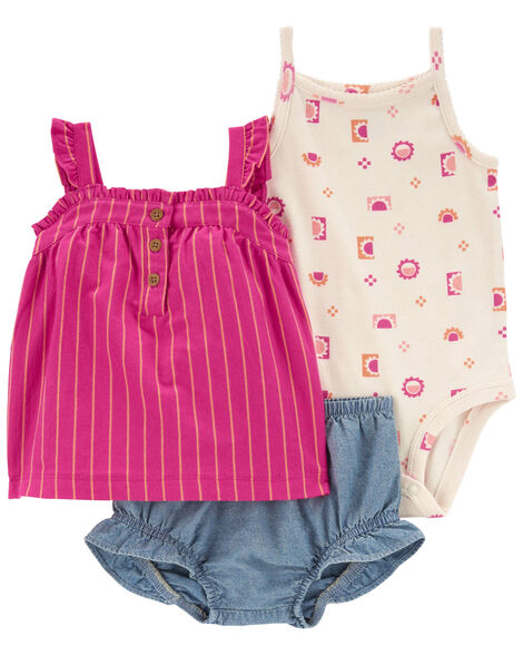 Simple Joys by Carter's Baby Girls' 4-Piece Jacket, Pant, and Bodysuit Set