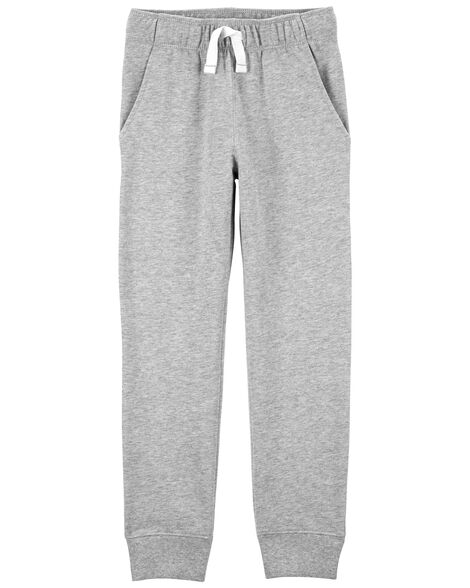 Black Pull-On French Terry Joggers