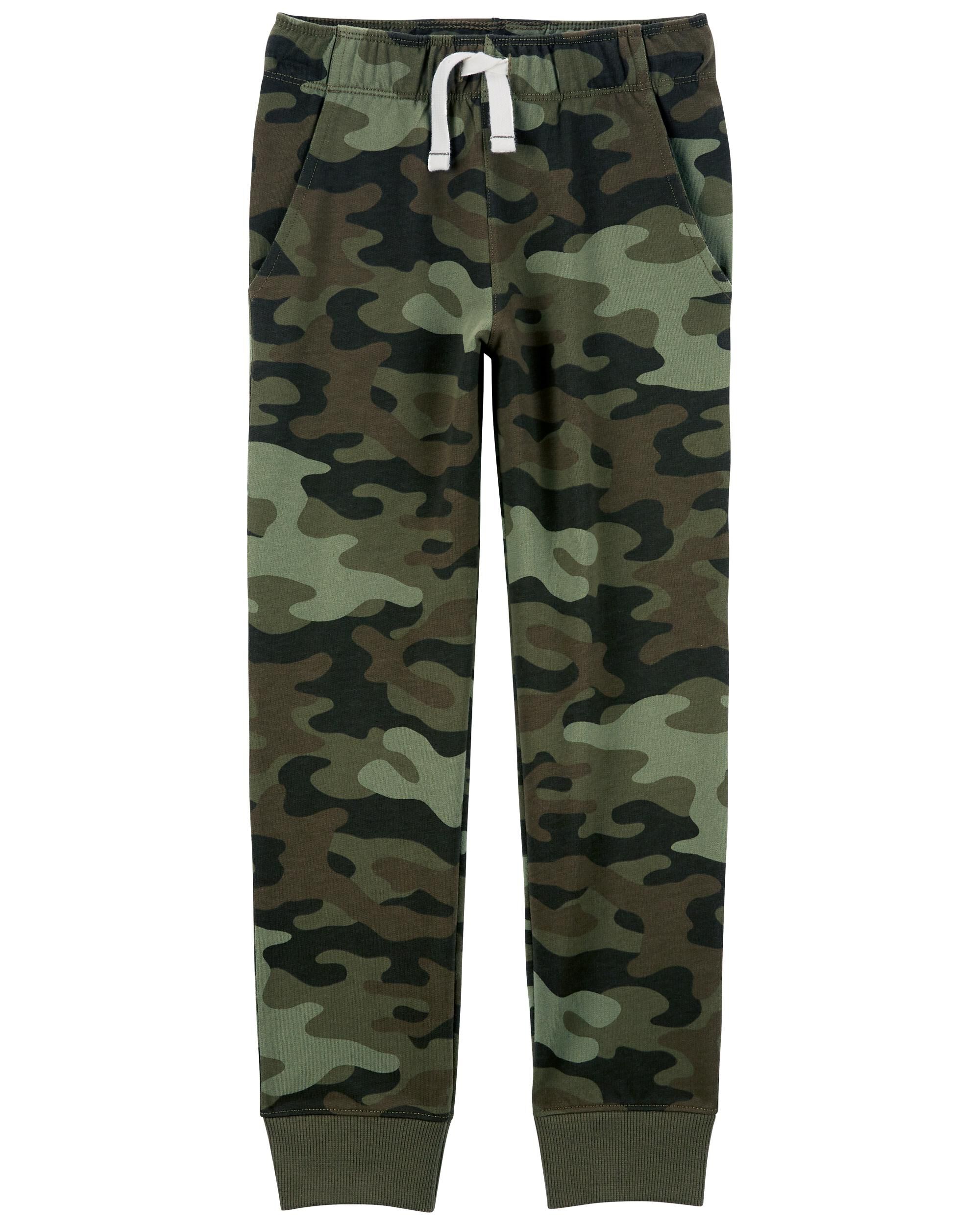 Camo pull cheap on pants