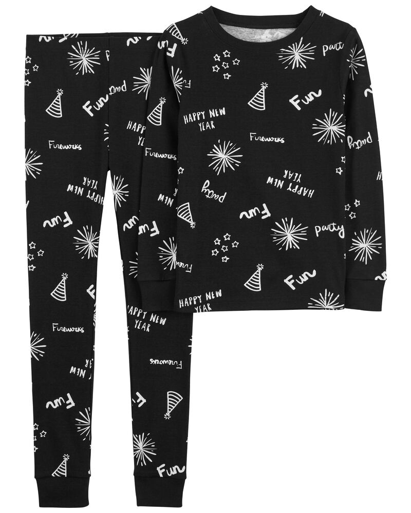 1-Piece Fleece Moose Print Footless Pyjamas