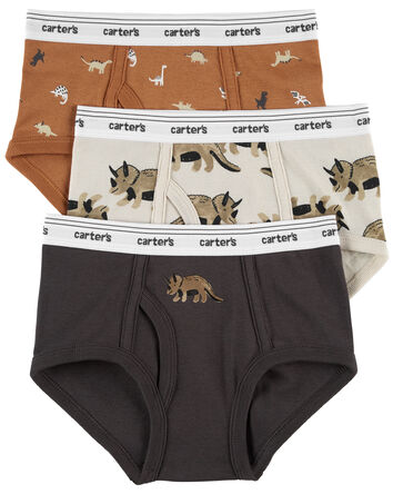 Baby Shark Boys 100% Combed Cotton Toddler Underwear Briefs in Sizes 18m,  2/3t, 4t, 4, 6, 8