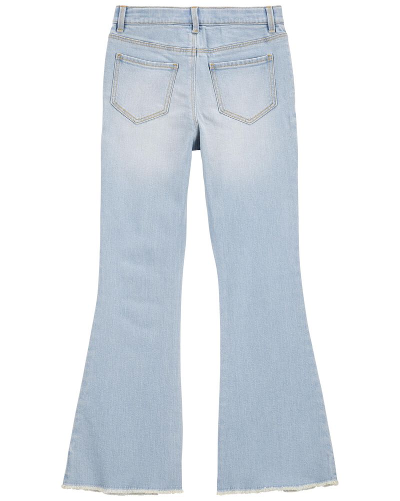  Girls Flare Jeans Skinny Bell Bottom Wide Leg Denim Pants Kids  Seamed Split Jeans Clothes (Split, 8-10): Clothing, Shoes & Jewelry