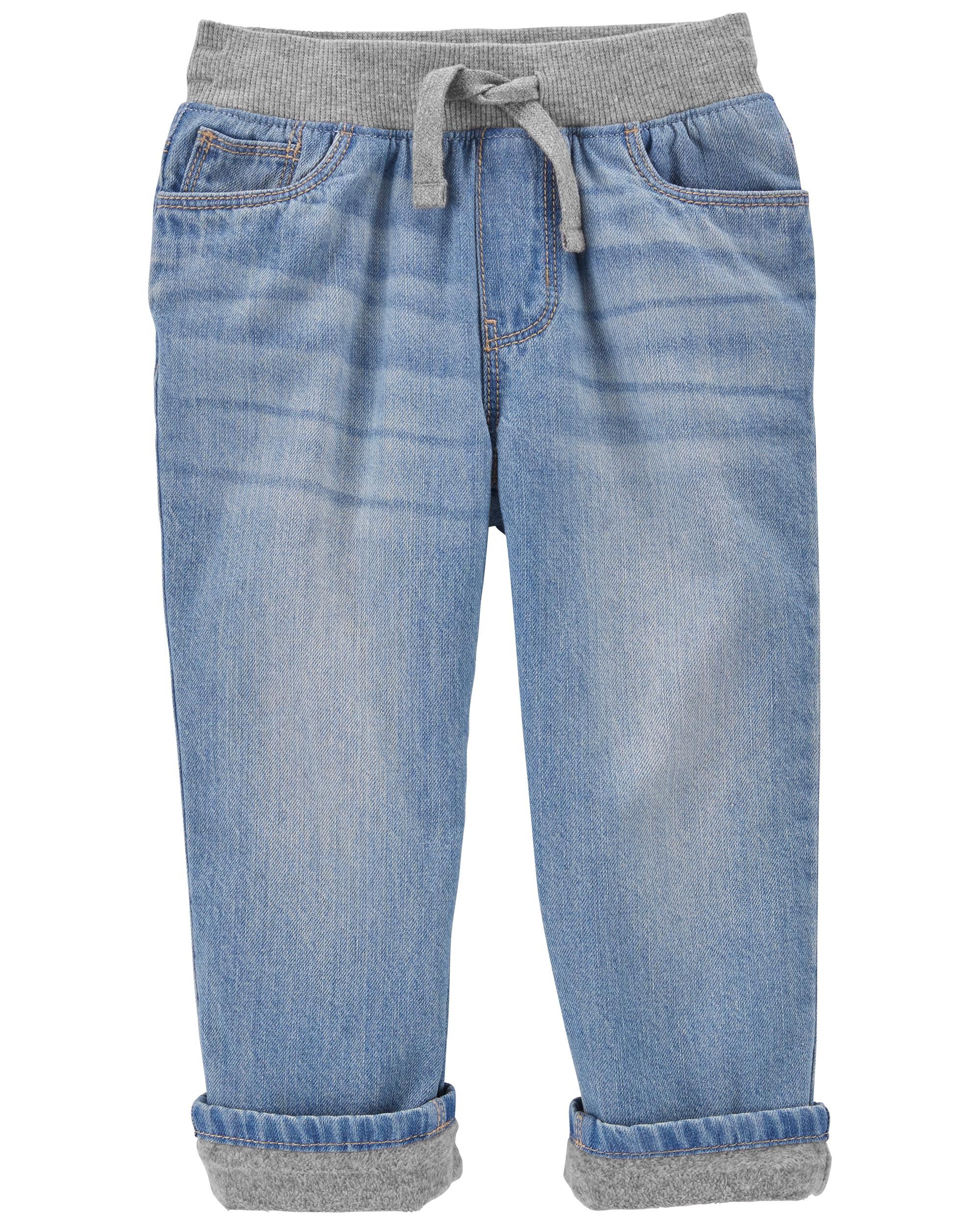 Boys clearance lined jeans