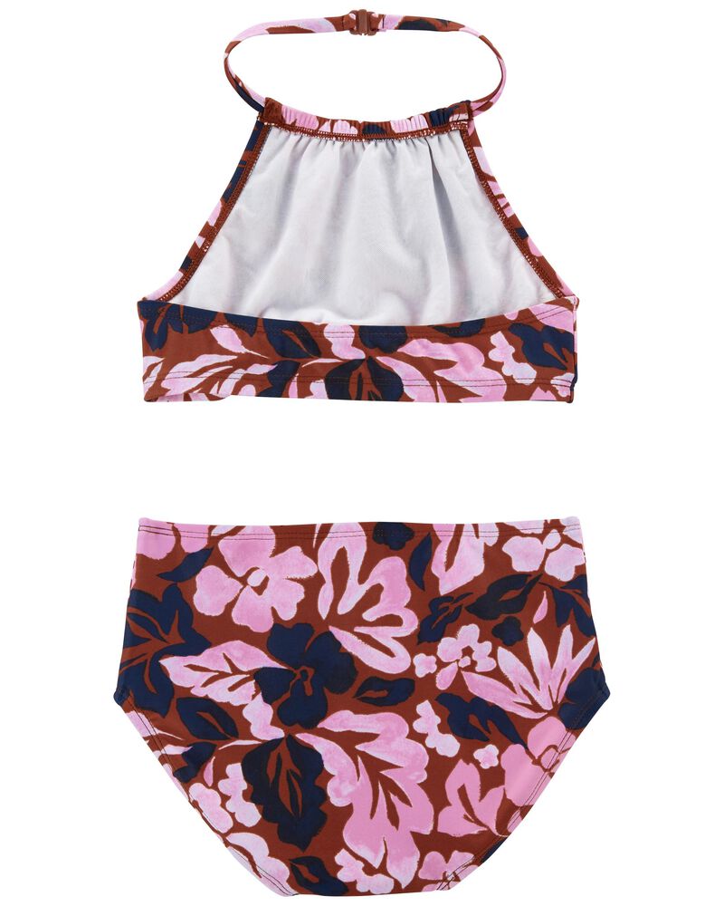 Floral Two-Tone Two-Piece Maternity Swimsuit – Fifth & Timber co.