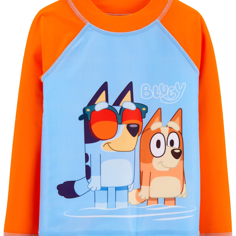Buy Bluey Orange Frill Sleeve T-Shirt & Cycle Shorts - 1-1.5 yea