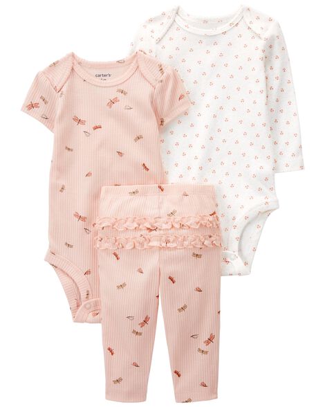 Carters Baby Girls 2-Piece Shorts Set/Floral Bodysuit Size 12-24 Months  Multicol