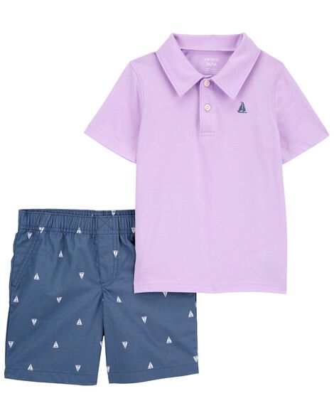 Blue BABY BOY Baby Boy Short Sleeve Premium 2 Piece Pajama Set 2752742