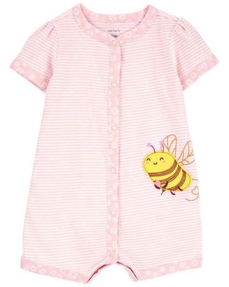 Carter's Infant Girls Whale Zip-Up SleepNPlay Pajamas - 1Q452910-NB