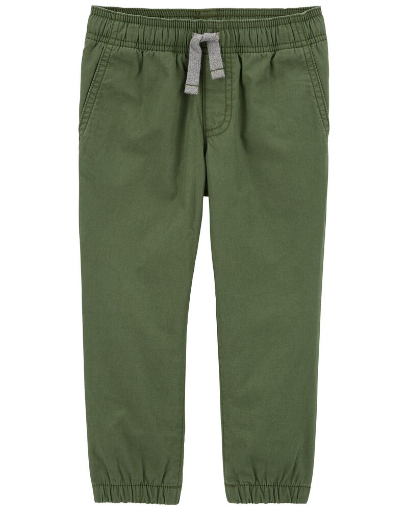 Green Pull-On Poplin Pants | carters.com