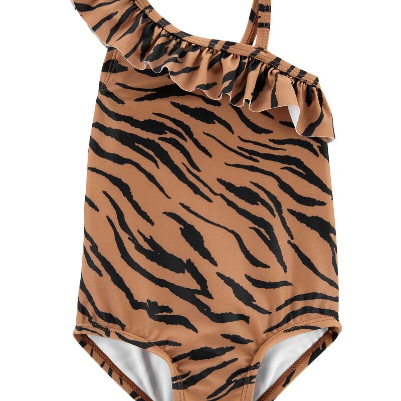 Flattering Brown Leopard One Piece Swimsuit - Chic Swimwear – Shop the Mint