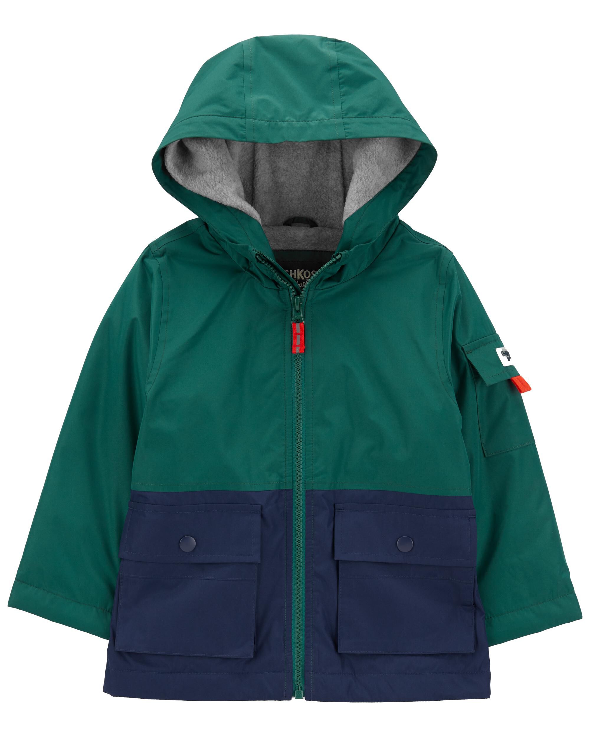 Fleece-Lined Colourblock Jacket