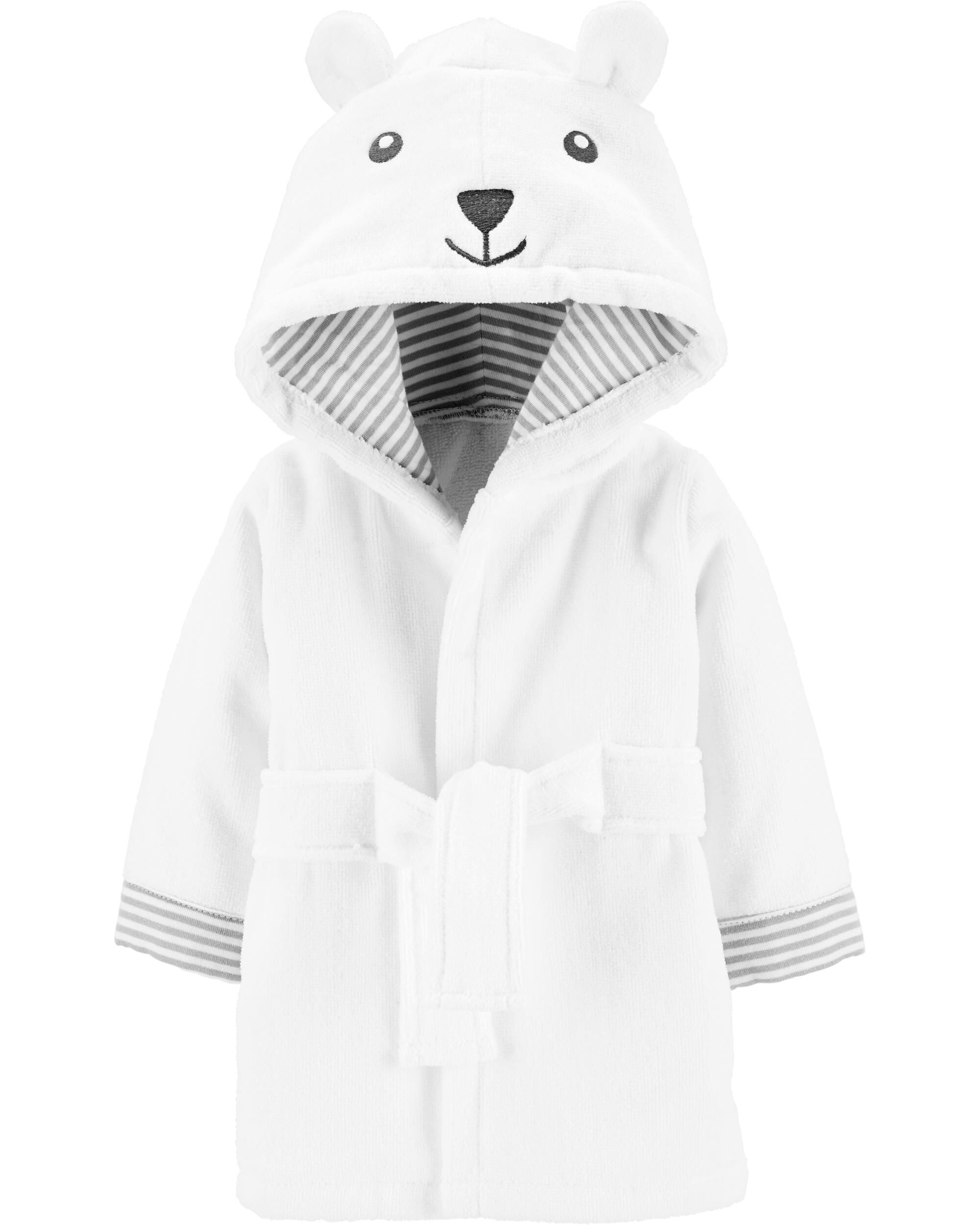 White company clearance baby bathrobe