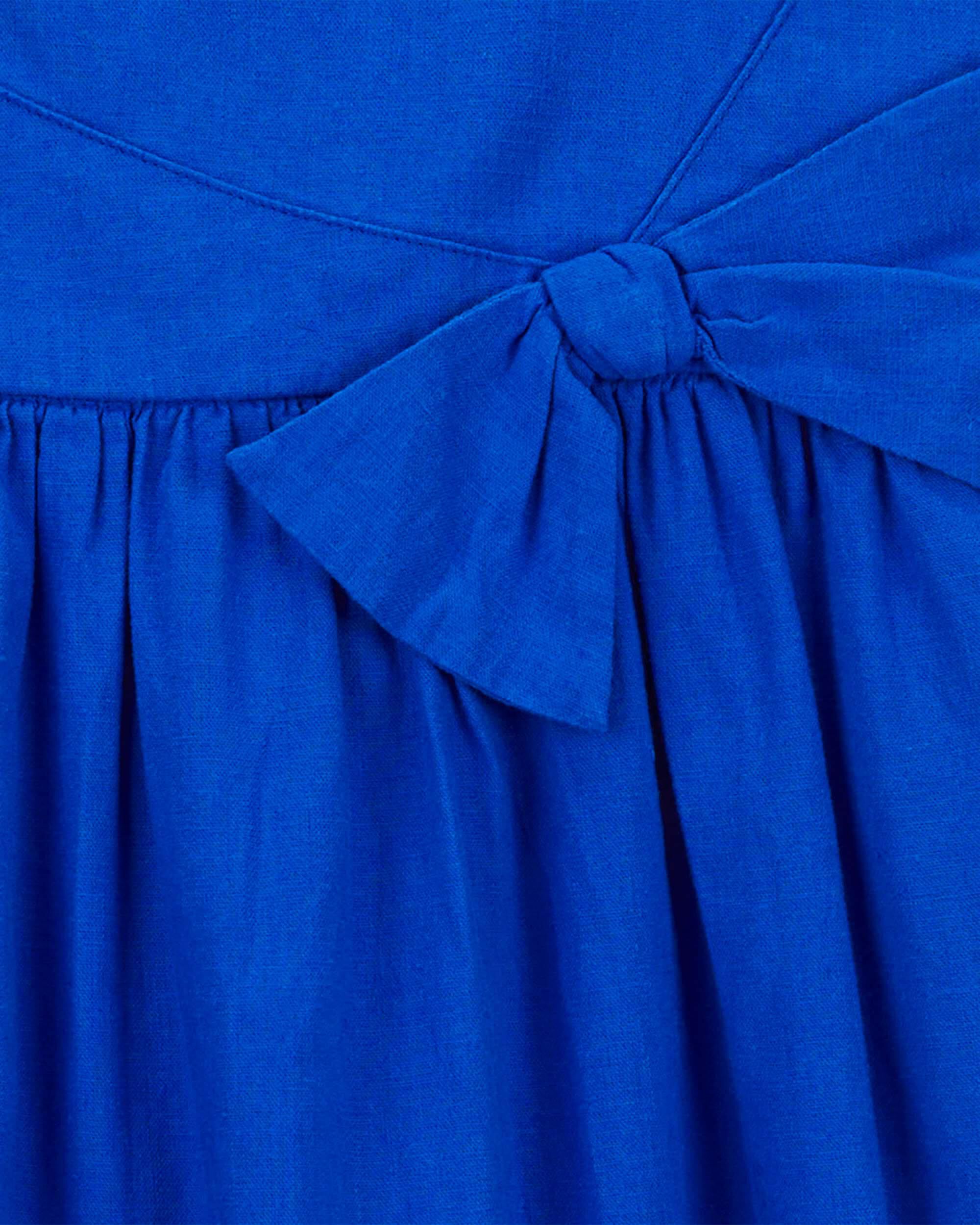 Blue Sleeveless LENZING™ ECOVERO™ Dress | Carter's Oshkosh Canada
