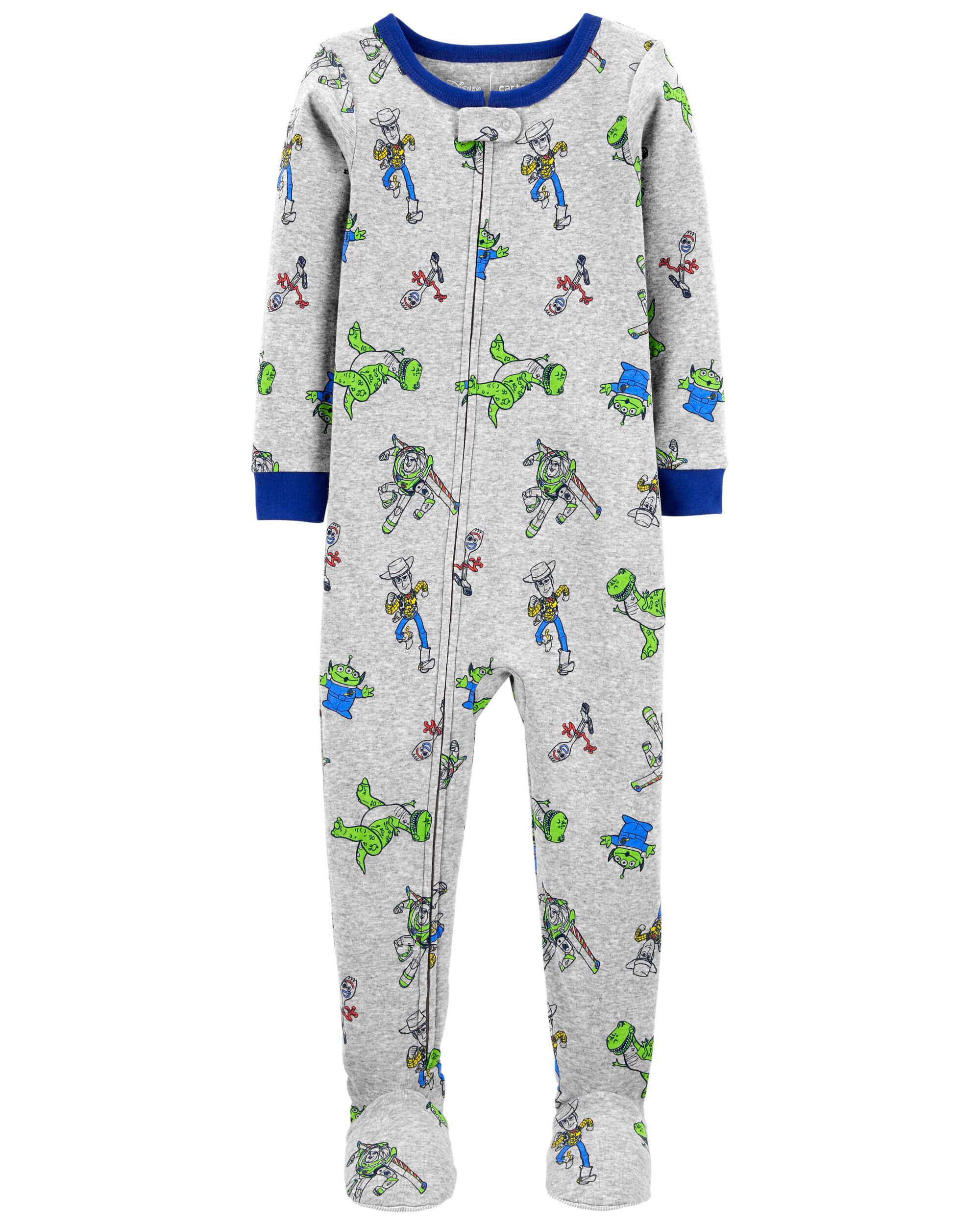 Grey Toddler 1 Piece Toy Story 100 Snug Fit Cotton Pyjamas