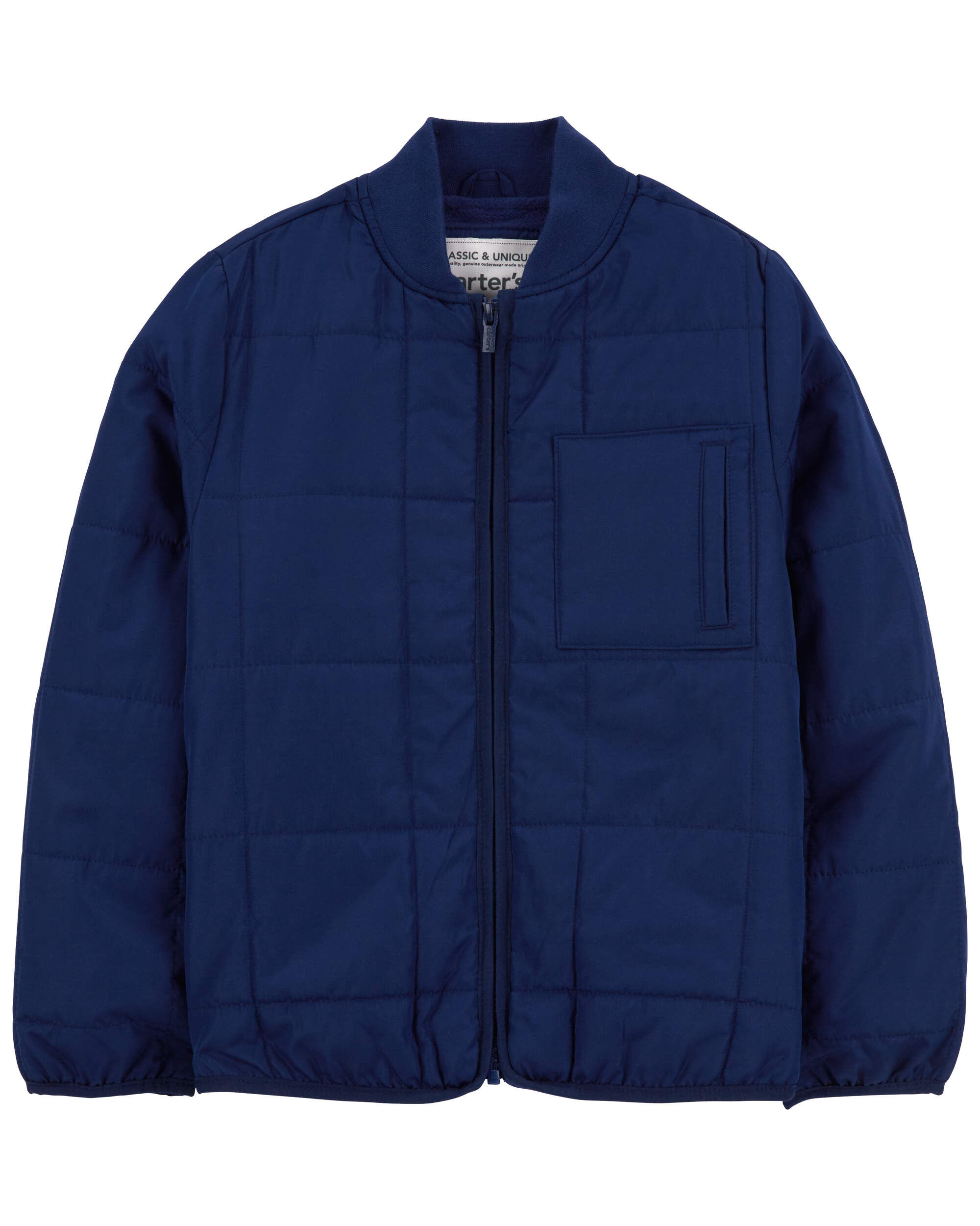 Blue and Green Fleece-Lined Colourblock Jacket | Carter's Oshkosh 
