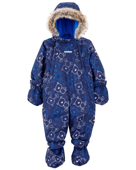 Columbia Fleece Lined Downfilled Snuggly Bunny Snowsuit – Twice Loved  Children's Consignment Boutique