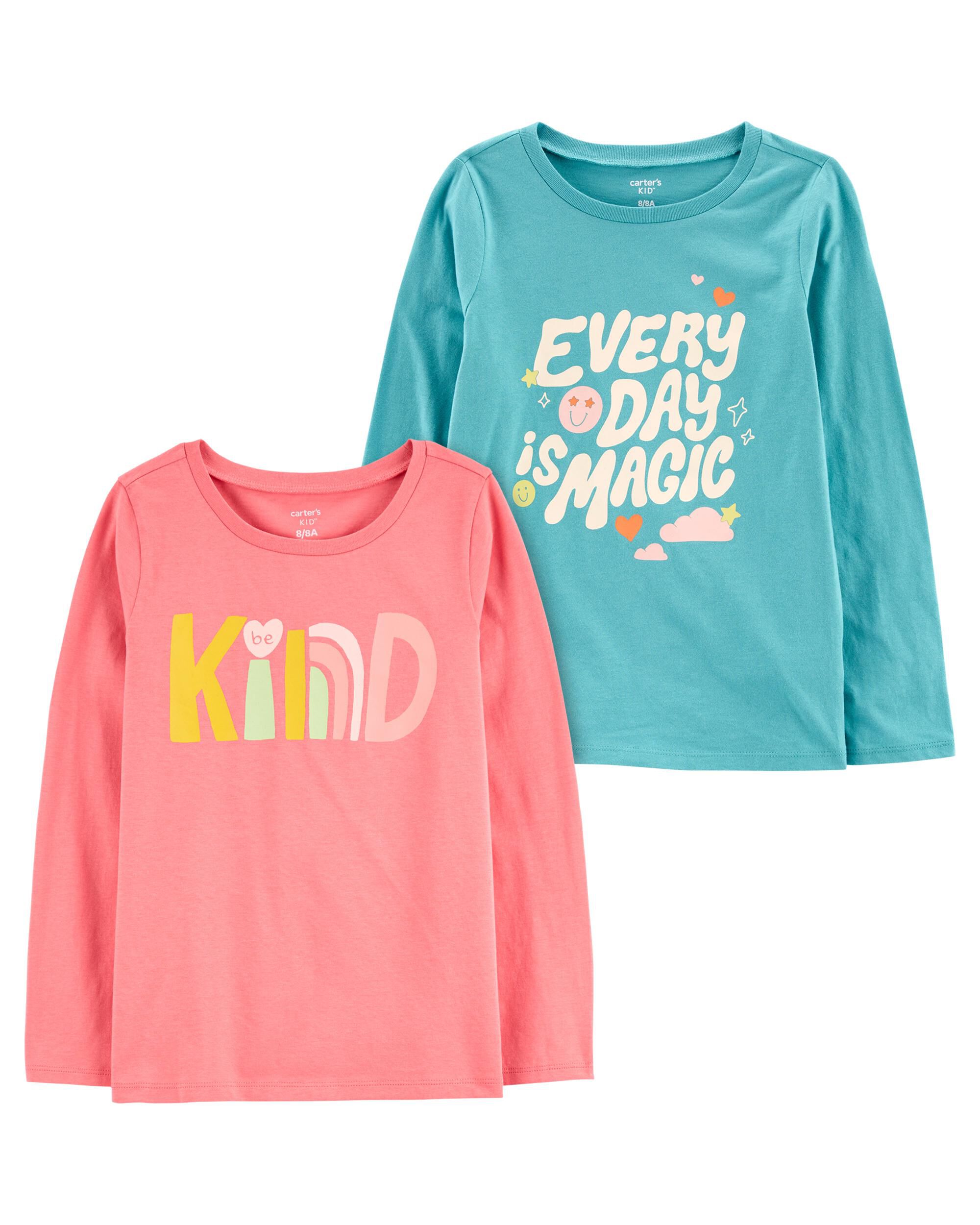 Multi Kid 2-Pack Long-Sleeve Tees | Carter’s Oshkosh Canada