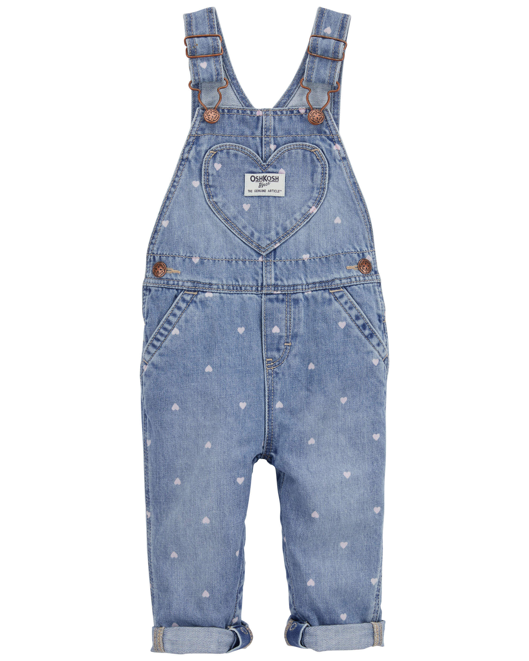 Paper heart sale denim overalls