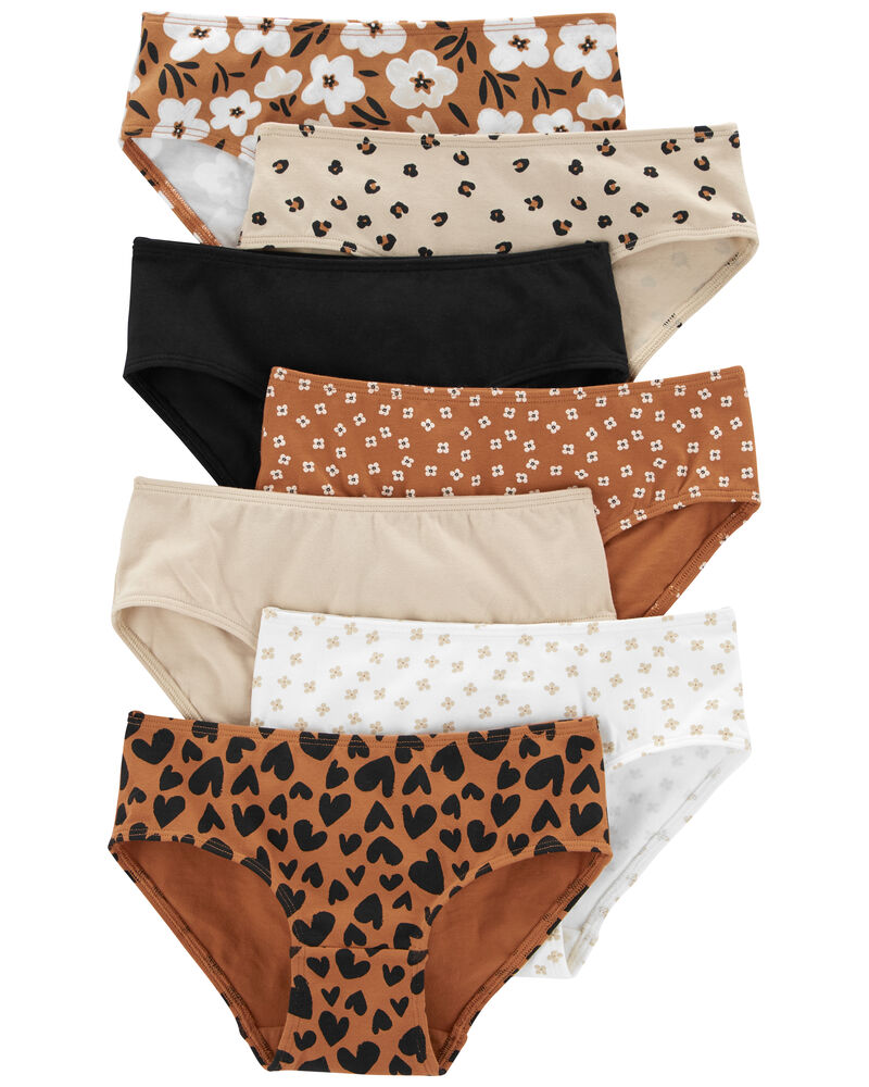 Disney Girls' Toddler Minnie Seven Pack Brief Underwear, Multi 2T/3T 
