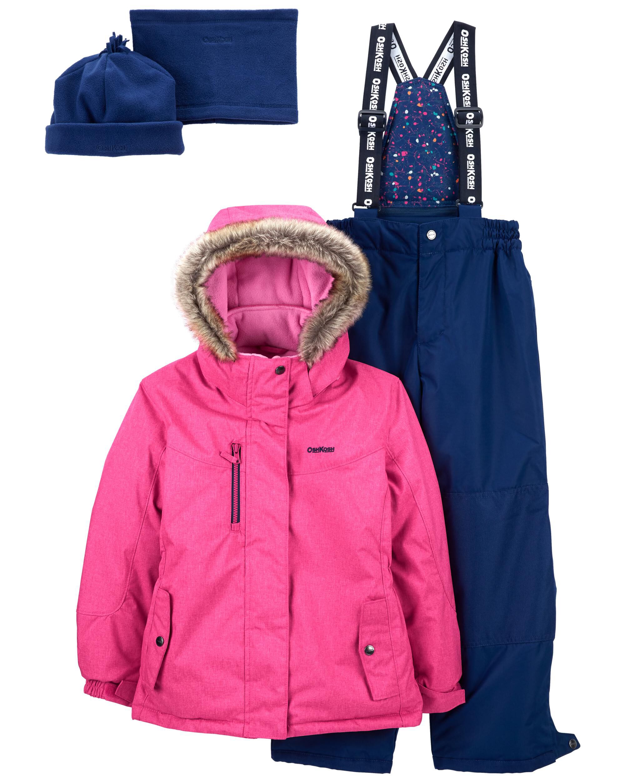 2-Piece Snowsuit With Bonus Hat & Neck Warmer