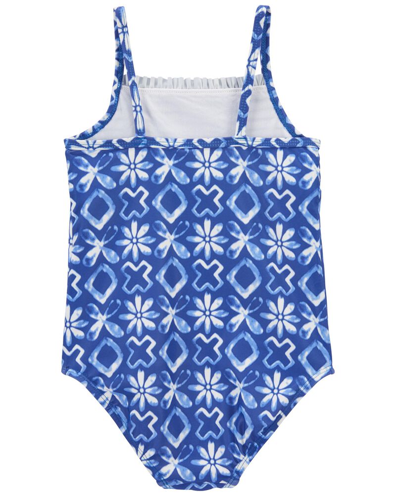 Blue Smocked 1-Piece Swimsuit | carters.com