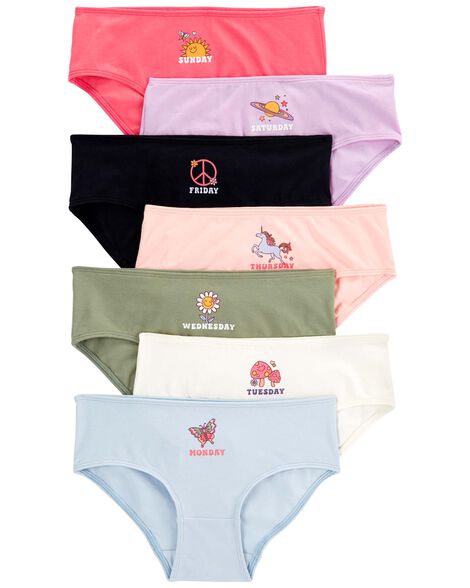 10pcs Toddler Girls' Underwear Set Printed With Letter & Unicorn