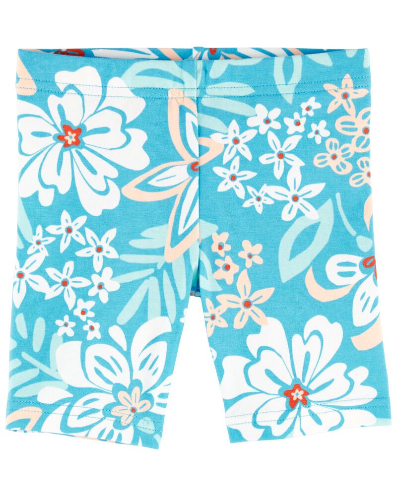 Blue Floral Bike Shorts | carters.com