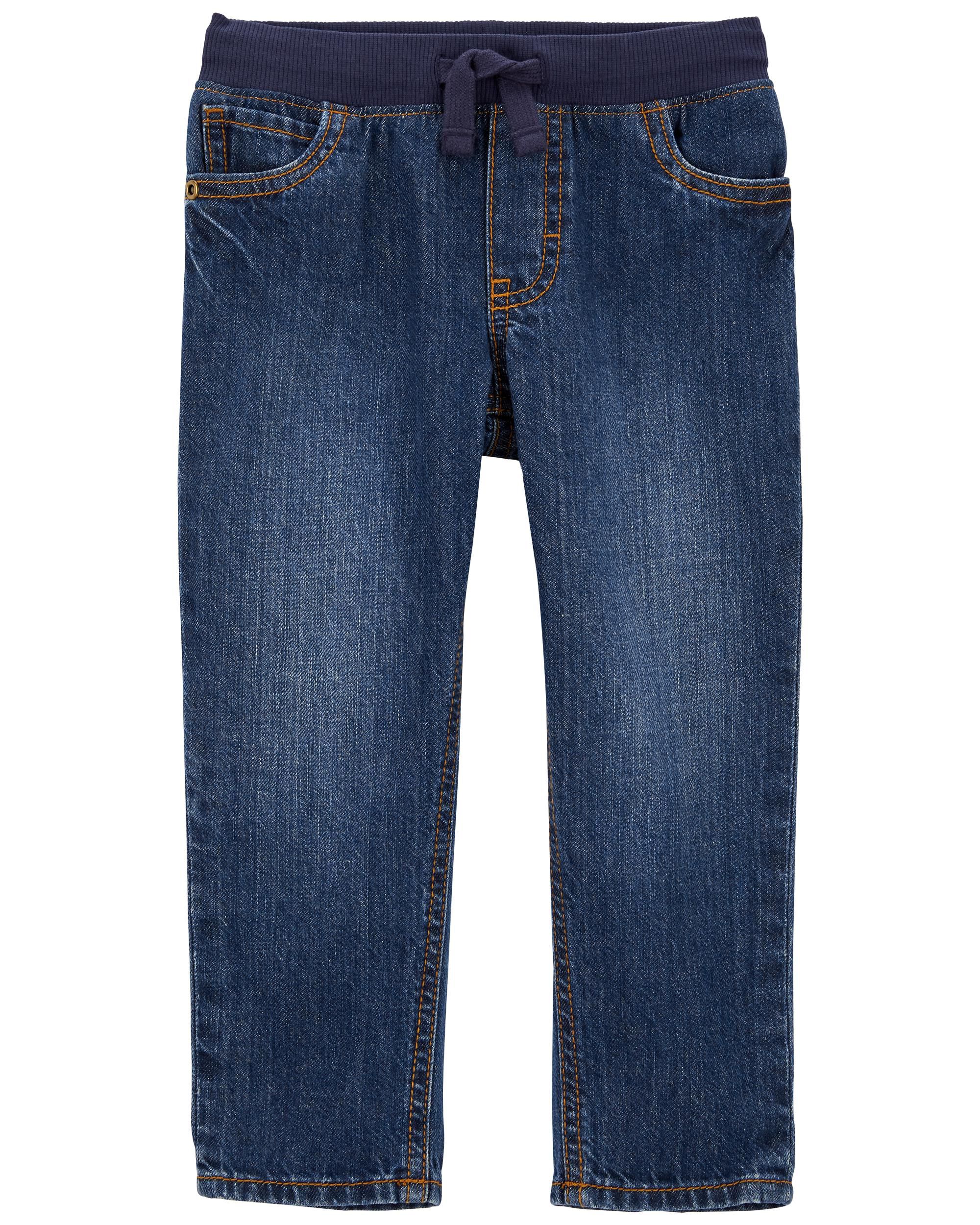 Dark Blue Baby 5-Pocket Straight Jeans | Carter's Oshkosh Canada