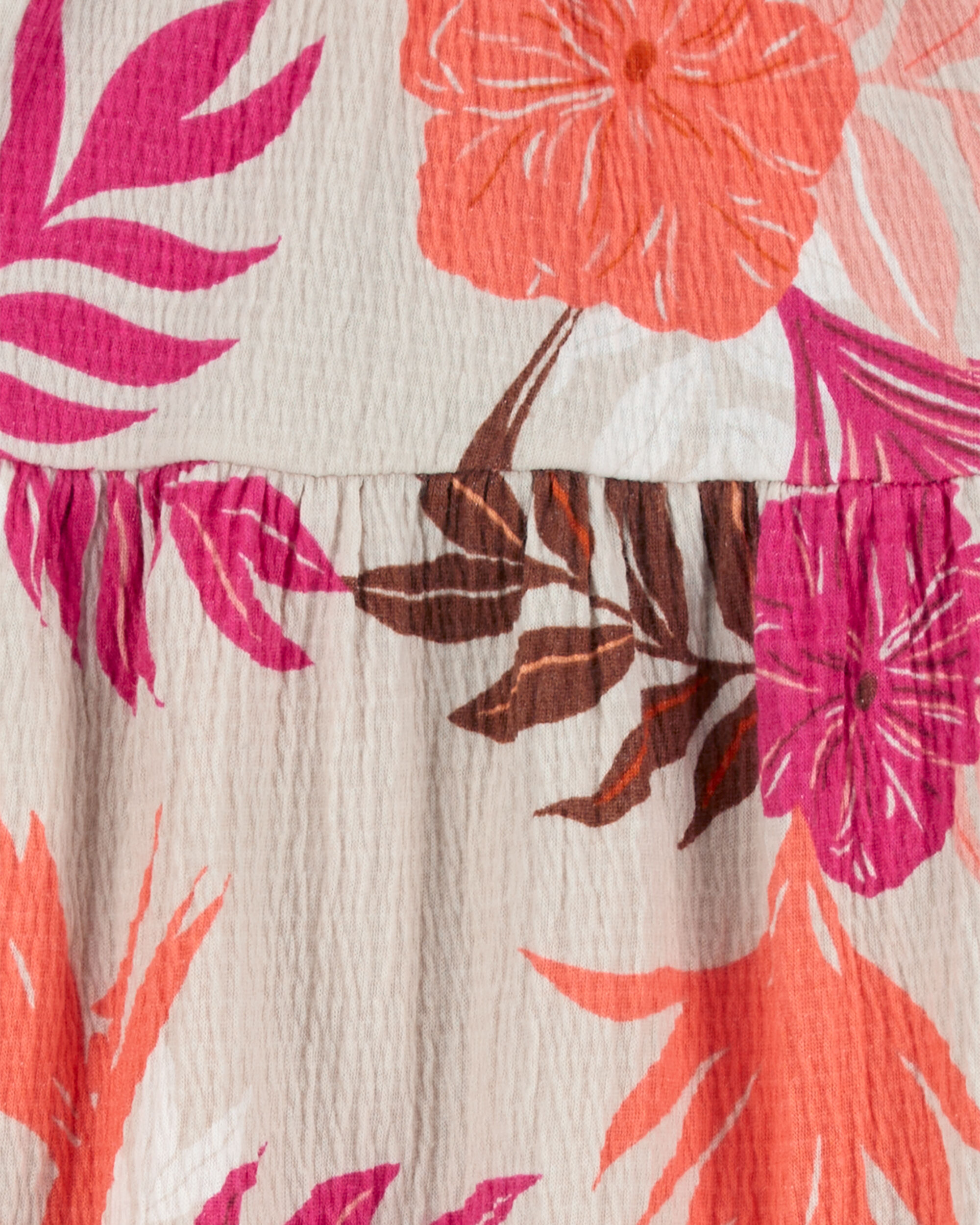 Multi Tropical Crinkle Jersey Dress | Carter's Oshkosh Canada