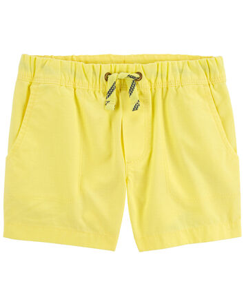 piuwrlz Shorts for Children's Boys Girls Solid Color Single Piece Short  Trousers Yellow Size 3-4Years 