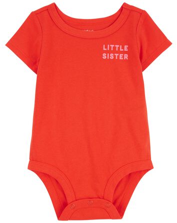 Buy Baby Girl Body Suit 3 To 6 Months Red Color online