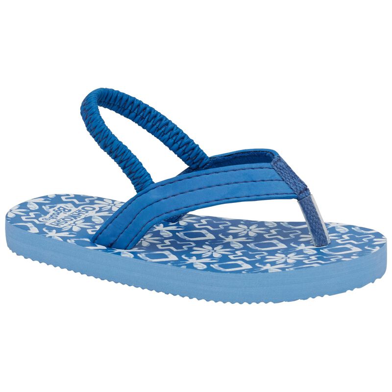 Size 9 Blue Cathy Snap Flip Flops - Wilford & Lee Home Accents