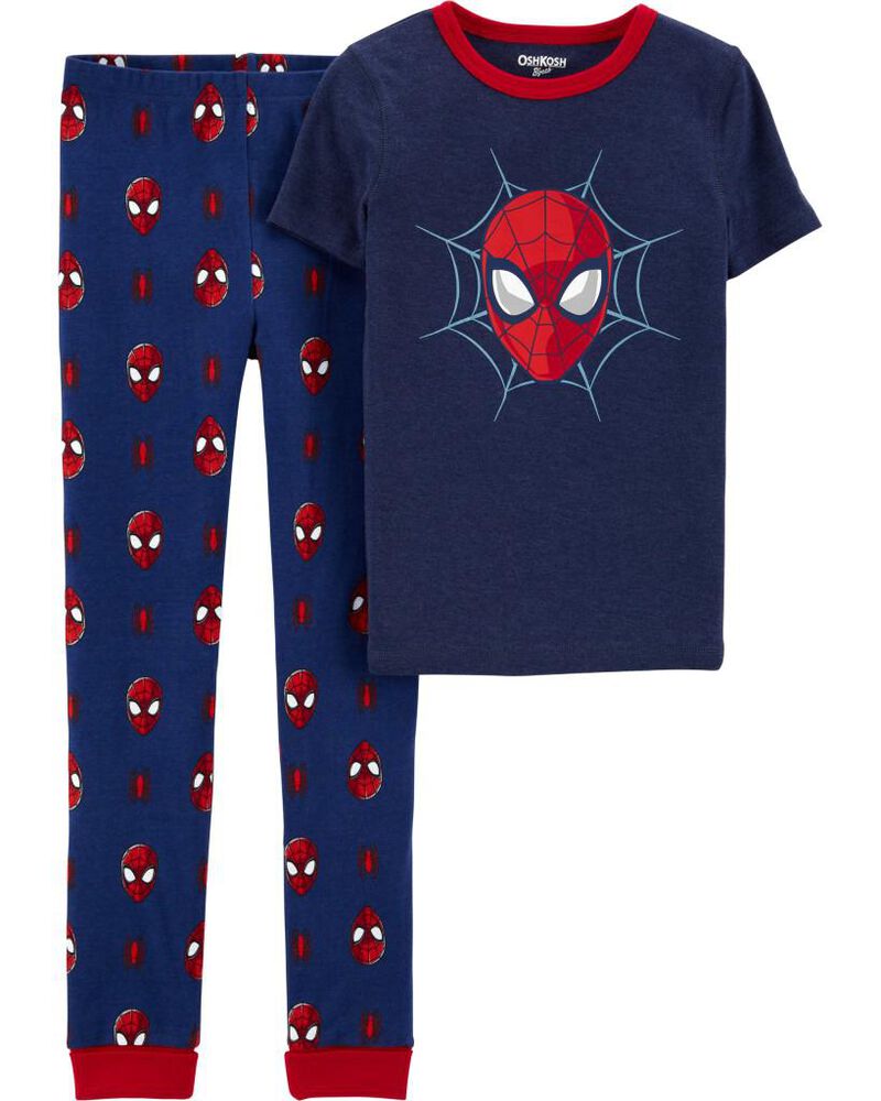 Marvel Spiderman Pajamas Set, 4 Piece Sleepwear for Toddlers and Little  Kids, Sizes 18M & 2T