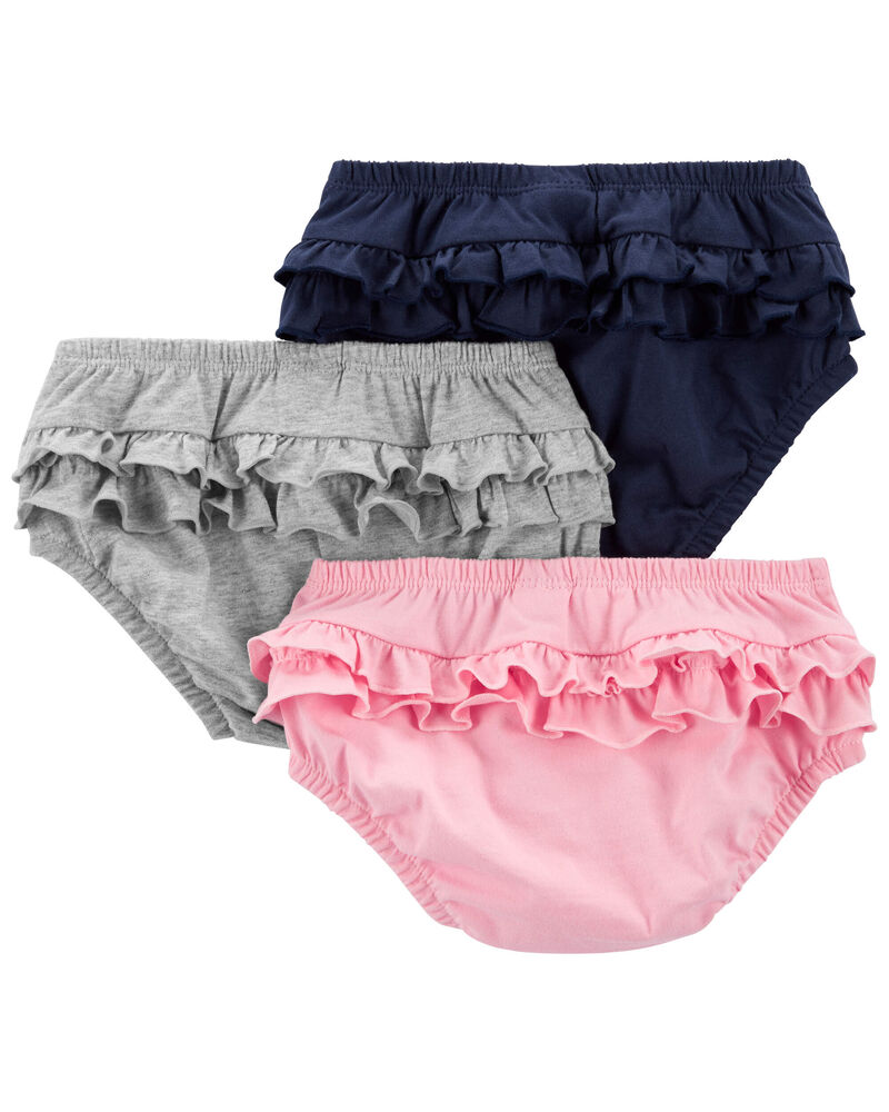 B-One Kids Baby Girls 100% Cotton Diaper Cover Bloomers 4 Pack