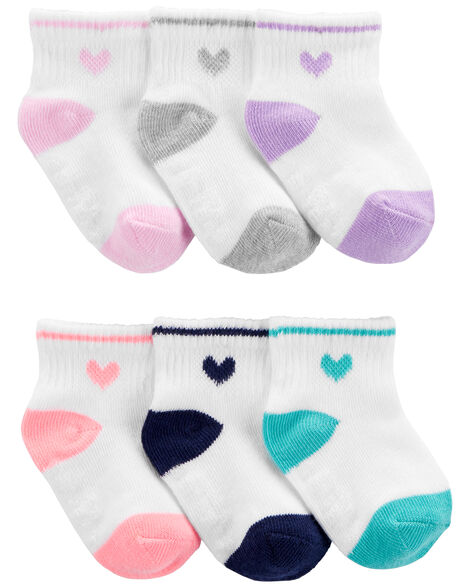  INOBAY Child Solid Color Socks 6 Pack Kids Socks Toddler Socks  Girls Boys Cotton Socks (1-3T, Type-1): Clothing, Shoes & Jewelry