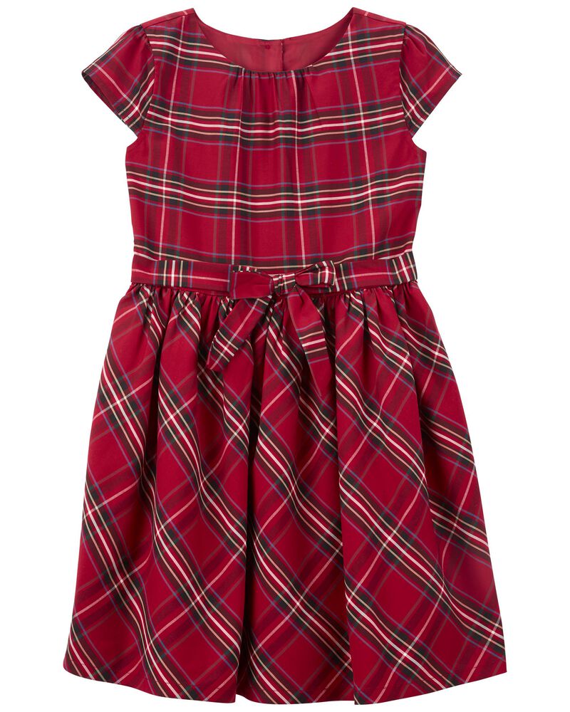 Red Plaid Sateen Dress | carters.com