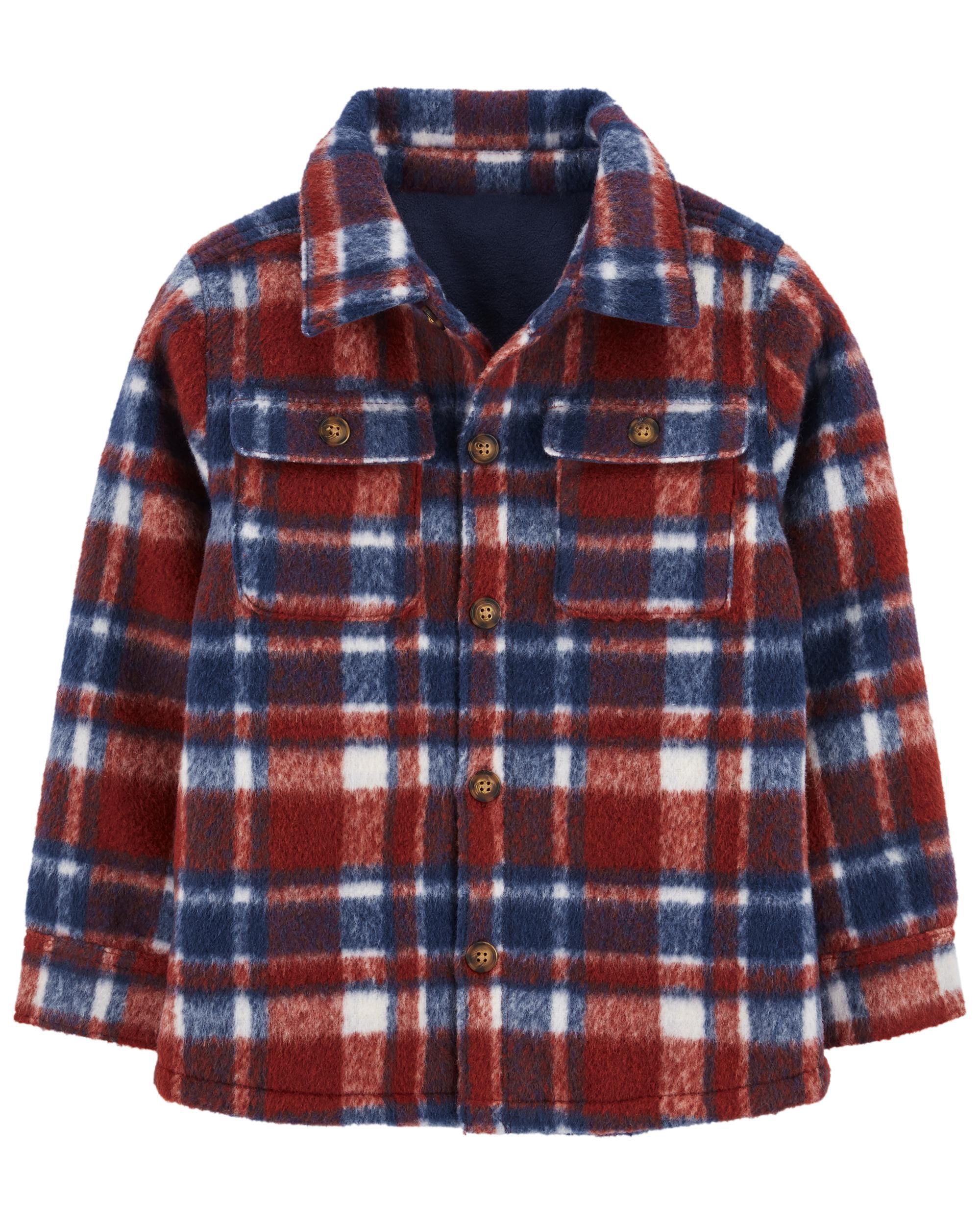 Plaid sale fleece shirt