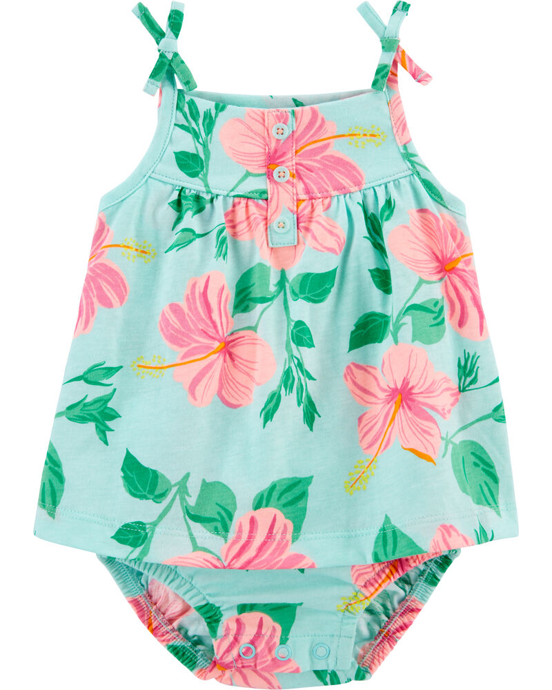 Baby Girl Carter's Floral Sunsuit