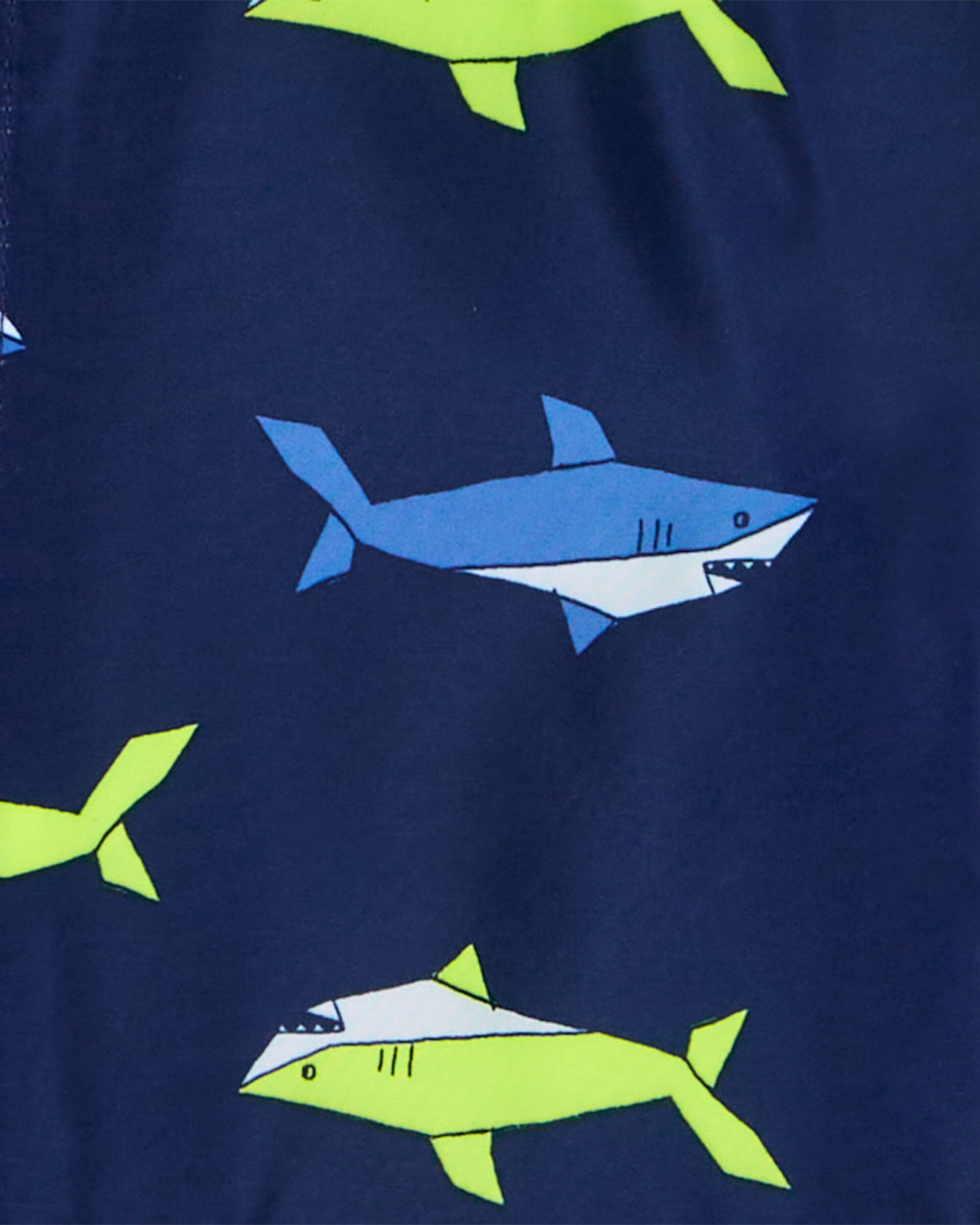 Blue Toddler Shark Print Rain Jacket | Carter's Oshkosh Canada