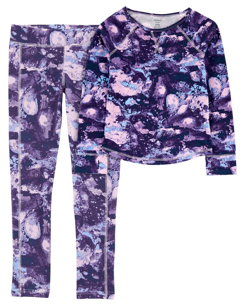 2-piece Sweatshirt and Leggings Set - Lilac - Kids