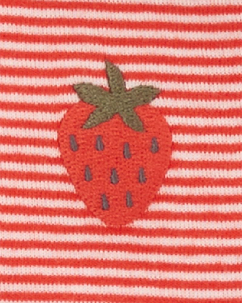 Strawberry Print 3-Piece Little Bodysuit Set