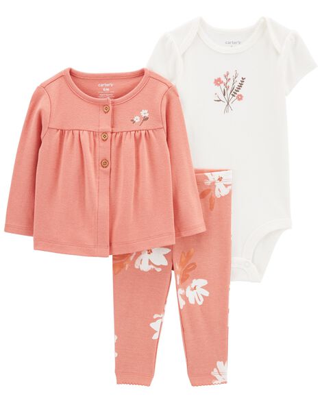 Calvin Klein Baby Girl's 3-Piece Butterfly Bodysuit & Leggings Set - Pink  Multicolor - Size 18 Months - Yahoo Shopping