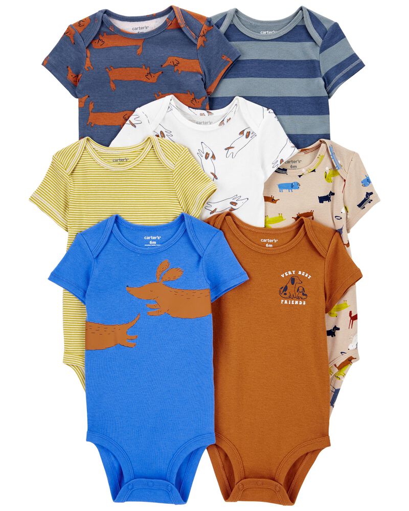 Baby Boys 7-Pack Short-Sleeve Bodysuits 9M Carter's