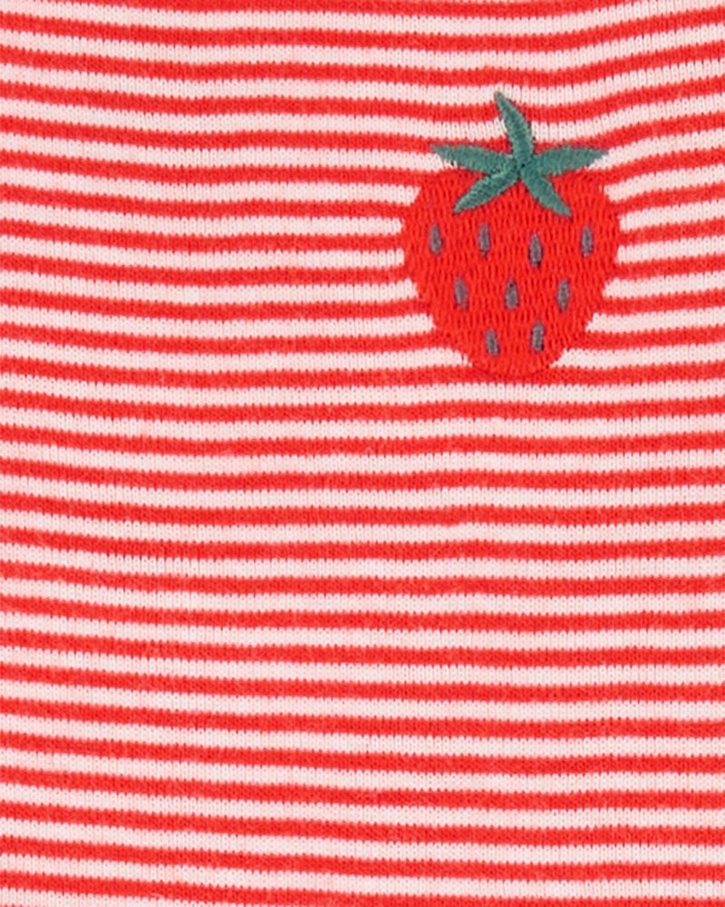 Monki Linnea strawberry print bralet in white and red - MULTI