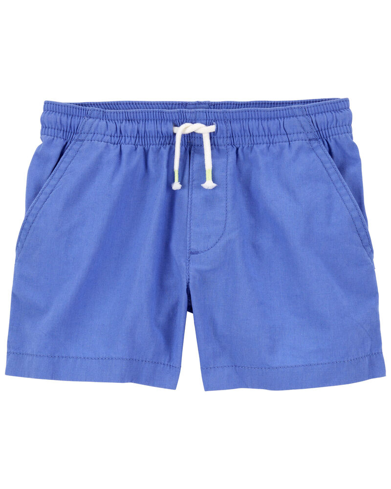 Blue Pull-On Linen Shorts | Carter’s Oshkosh Canada
