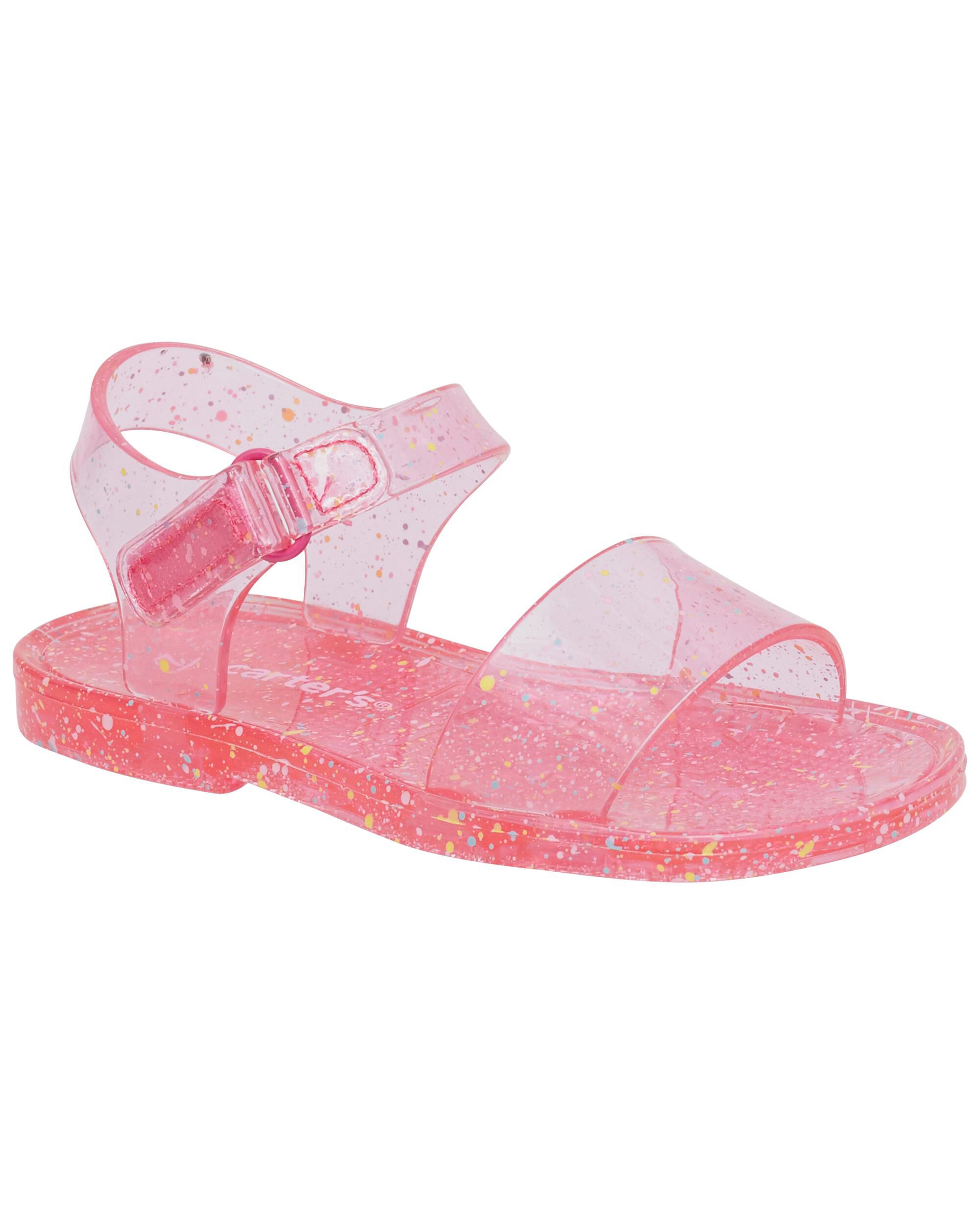 Pink cheap jelly sandals