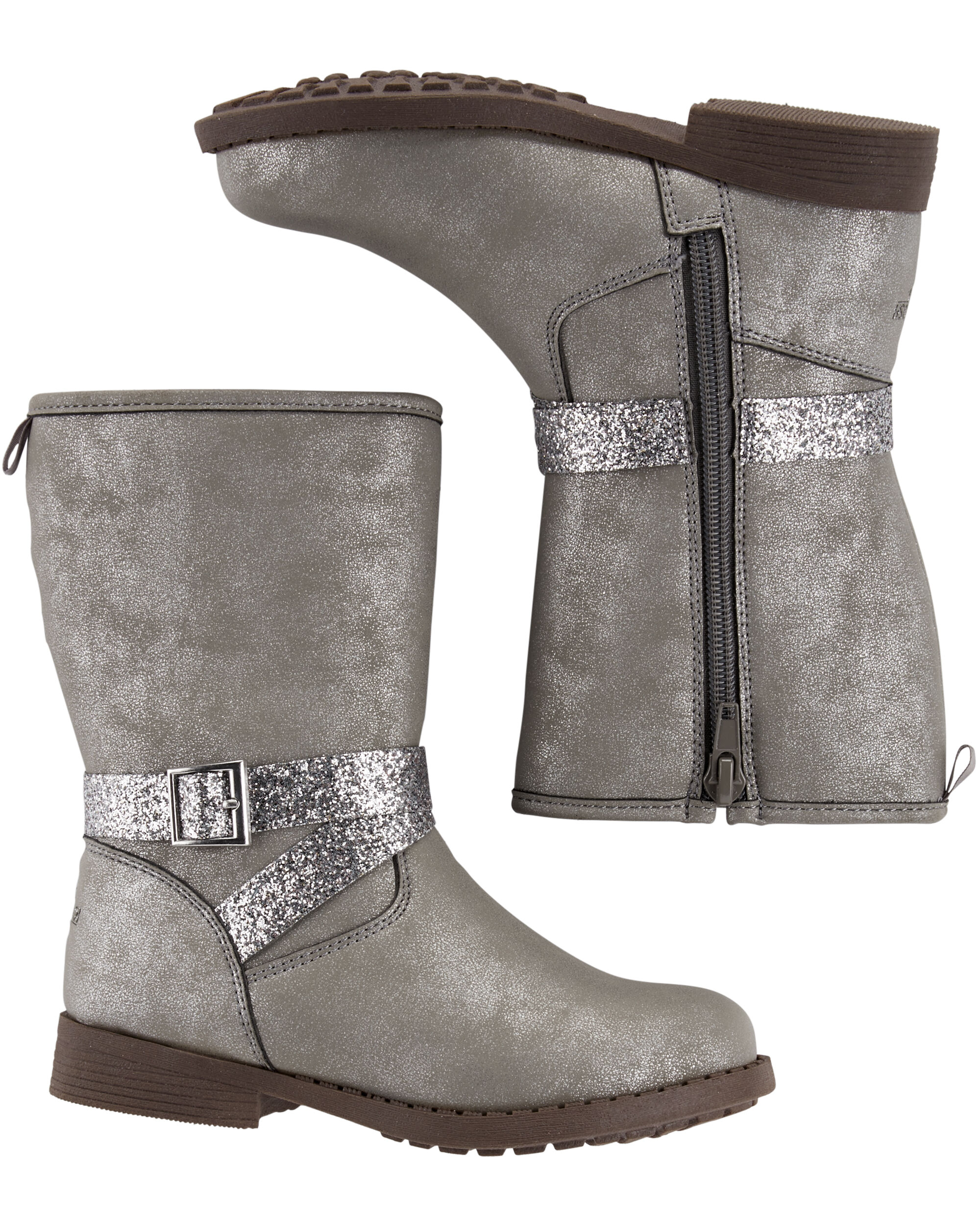 Baby Girl Sparkle Mid-Calf Boots 