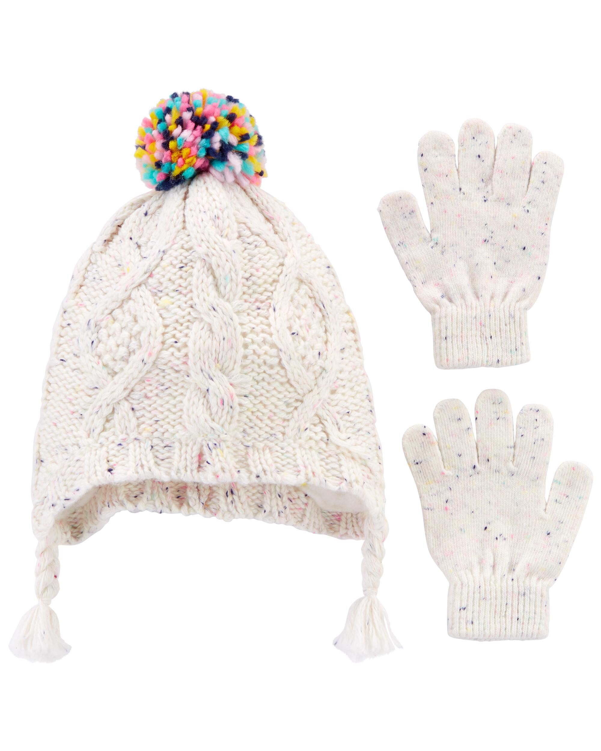 Carters hat and cheap mitten set