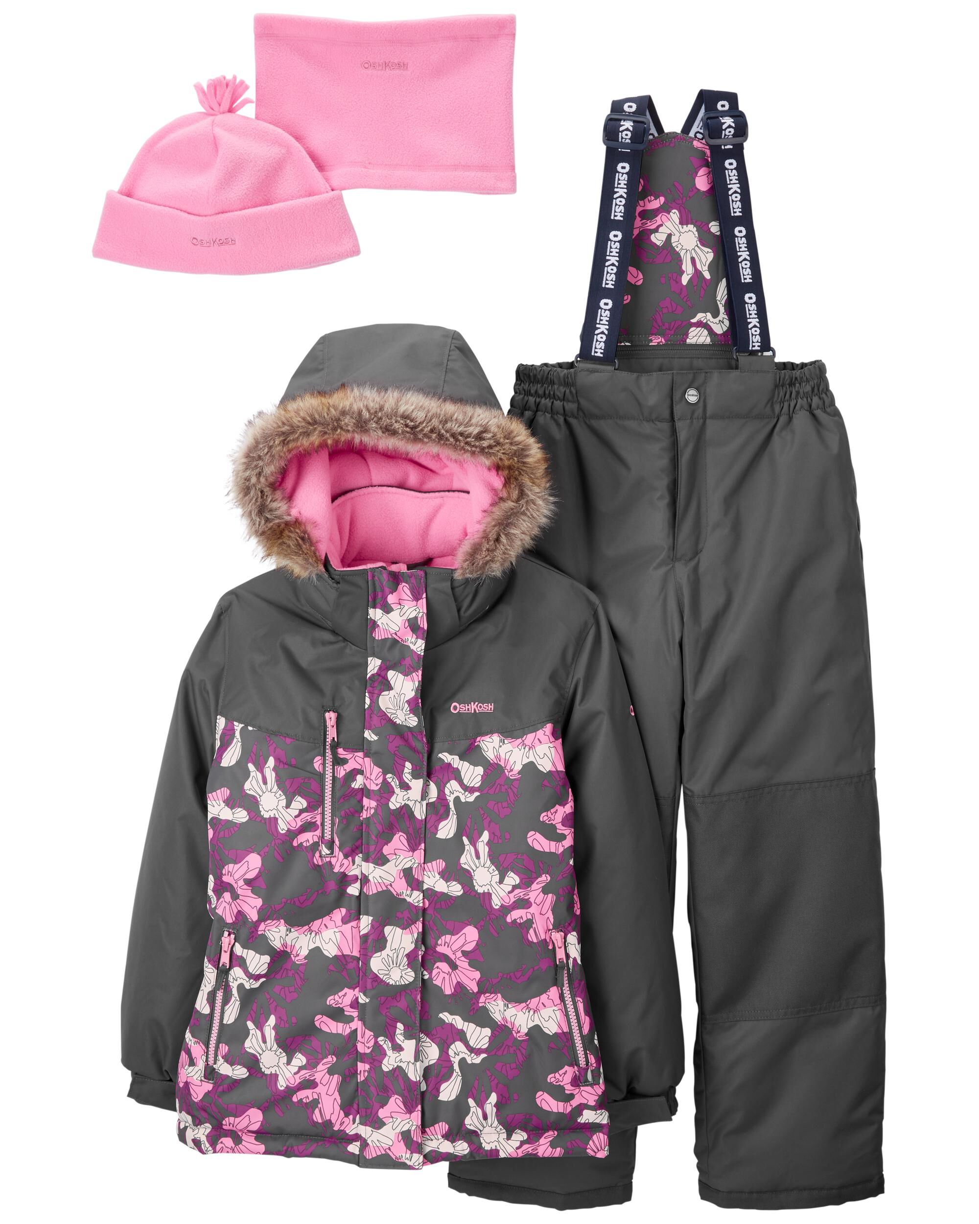 Multi 2-Piece Snowsuit With Bonus Hat And Neck Warmer | Carter's