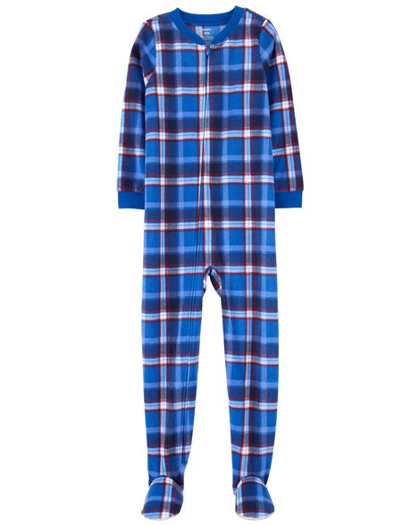 Hoodie Footed Buffalo Plaid Fleece Unisex Onesie with DropSeat (XS) Red,  Black at  Women's Clothing store